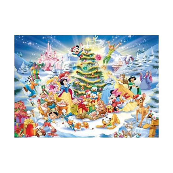 Ravensburger Puzzle Disney 12000651-Puzzle de Noël-1000 pièces-pour Adultes et Enfants à partir de 14 Ans, 12000651