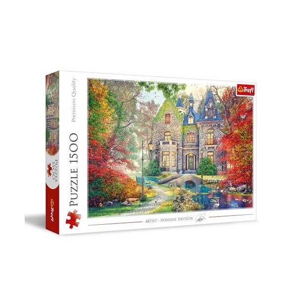 Trefl Manoir dautomne 1500 Pièces DIY, Divertissement créatif, Loisir, Puzzle Classiques pour Les Adultes et Les Enfants à p