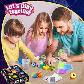 Byncceh Kit de Loisir Créatif - Balles Rebondissantes, Crée ta Propre Balle Rebondissantes, Faites Vos Propres balles rebondi