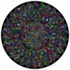 Bgraamiens Puzzle-The Indian Feather - Puzzle rond de 1000 pièces pour adultes et enfants