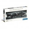 Clementoni Collection Panorama – Herd of Giants – 1000 pièces, Puzzle panoramique, Horizontal, Divertissement pour Adultes, f