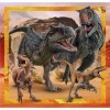 Clementoni Supercolor Jurassic World – 3 x 48 Comprend 3 48 pièces Enfants 5 Ans, Puzzle Dessins animés, fabriqué en Italie