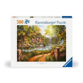 Ravensburger 12000218-Cottage sur la rivière-Puzzle de 500 pièces pour Adultes et Enfants à partir de 10 Ans, 12000218