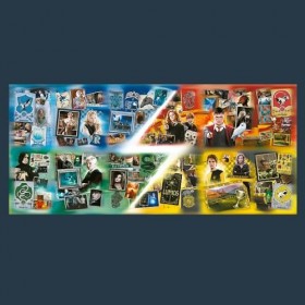 Trefl Prime UFT : Harry Potter, The Houses of Hogwarts-9000 Pièces, Grand Puzzle, Carton Le Plus épais, Bio, ÉCO, Loisir pour