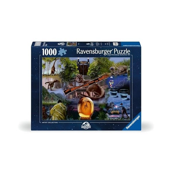 Ravensburger 12000187-Jurassic Park-Puzzle Universel VAULT-1000 pièces-pour Adultes et Enfants à partir de 14 Ans, 12000187