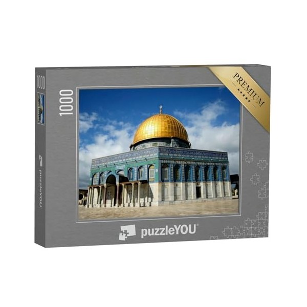 puzzleYOU : Puzzle de 1000 pièces « Impressionnante mosquée du Dôme du Rocher à Jérusalem »