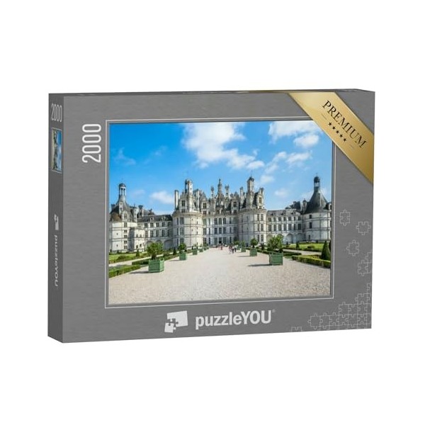 puzzleYOU : Puzzle de 2000 pièces « Célèbre château médiéval du Château de Chambord, France »