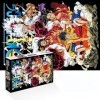 One Piece Puzzle CBOSNF 1000 Pièces Luffy Puzzle One Piece Jigsaw Puzzle Cartoon Anime Puzzle Jeu de Placement Coloré pour le