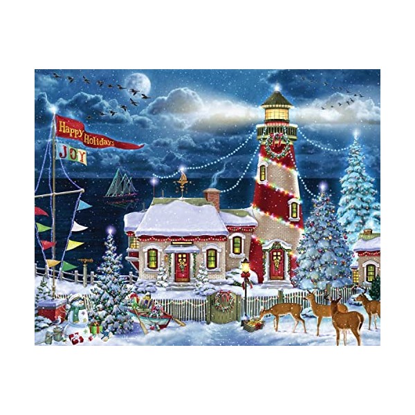 Vermont Christmas Company Puzzle phare de Noël 1000 pièces