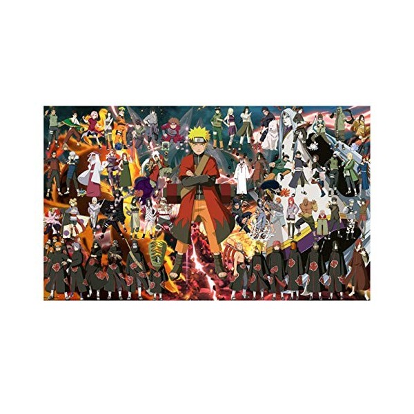 JYSHC Naruto Man Puzzle 1000 Pièces Jouet Éducatif Adulte en Bois Km73Iz