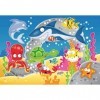 Ravensburger- My First Outdoor Puzzle Amusant Monde sous-Marin Enfant, 05610, Blanc