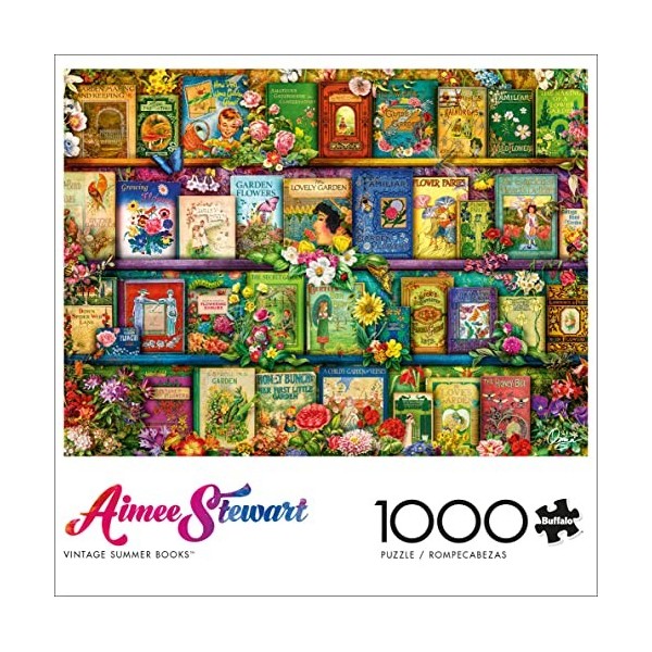 Buffalo Games - Aimee Stewart - Vintage Summer Books - Puzzle de 1000 pièces