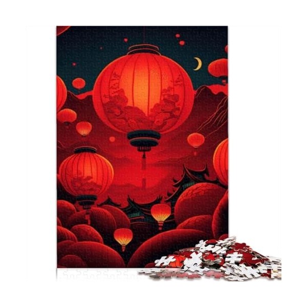 Puzzles pour Adultes Paysage Chinois 500 Puzzles Art Puzzles pour Adultes Puzzle en Bois Jouets décoration de la Maison Puzzl