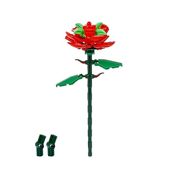 Bloc Bouquet, Bouquet de Fleurs Fraiches - LNSYSNS Bouquet Construction - Rose Artificielle est Un Puzzle pour Garçons et Fil