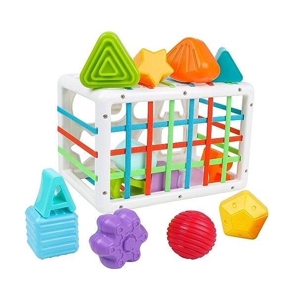 Umitive Bébé Jouet 6 Mois, Jeux Montessori Bébé Eveil - Cube Empila