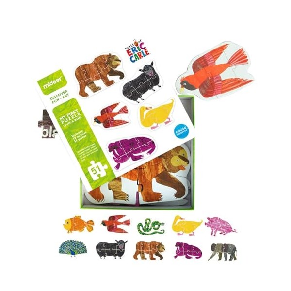 Blueshades Puzzles de cognition Animale, Puzzles pour Tout-Petits,Puzzles en Papier sur la cognition Animale | Jouet éducatif