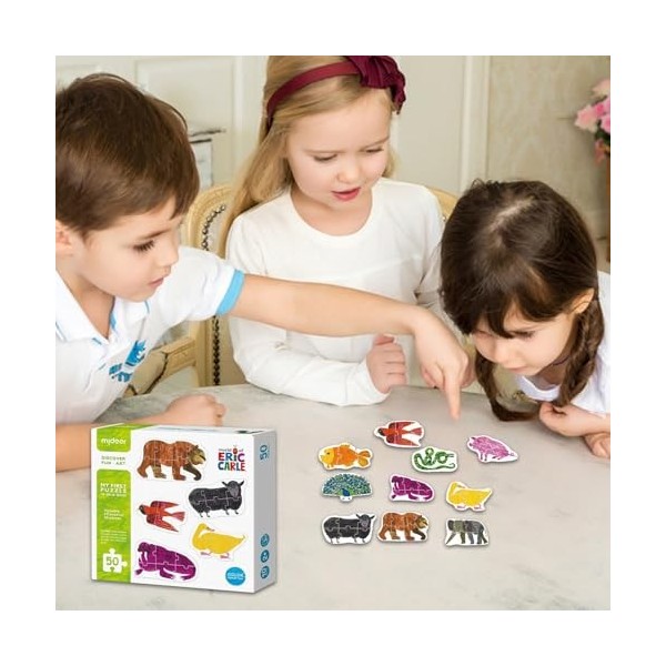 Blueshades Puzzles de cognition Animale, Puzzles pour Tout-Petits,Puzzles en Papier sur la cognition Animale | Jouet éducatif