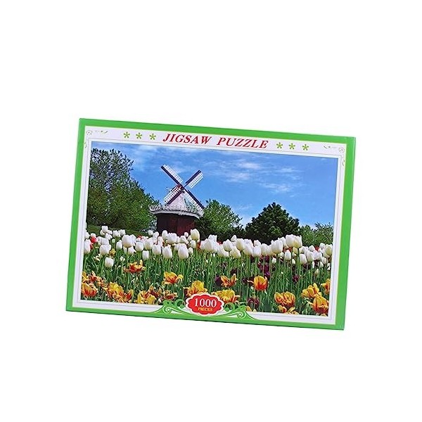 Abaodam 1000 Pièces 1 Ensemble Petit Puzzle Paysage Puzzles en Papier Adultes Puzzles dart Célèbres Paysage De Puzzle en Pap