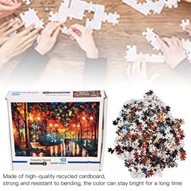 AiQima Puzzle, Jouet de Puzzle, 1000 Pièces, Jouet de Divertissement Créatif, Puzzle Solide, Marche Sous La Pluie, Pour Adole
