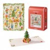 Oldmoom Puzzles de Noël - Puzzle de Noël 120 pièces,Puzzle débutant pour garçons et Filles âgés de 4 à 6 Ans, Jouets éducatif