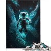 Puzzles 500 pièces pour Adultes astronautes Panda Puzzles Adultes Puzzles Cadeaux Puzzles en Bois pour Adultes apprenant des 