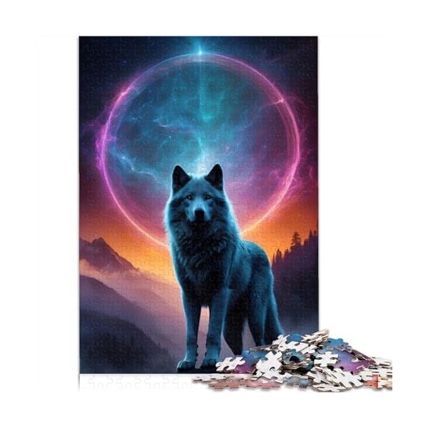 Puzzles pour Adultes Astral Wolf 500 Puzzles Adultes et Enfants Puzzle en Bois pour Adultes Puzzle pour Adultes et Enfants 50