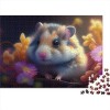 Puzzles Puzzles Hamster coloré 500 pièces pour Adultes Puzzles pour Adultes Cadeaux Puzzle en Bois Cadeaux pour Le Plaisir en