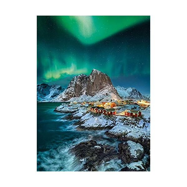 Clementoni- Lofoten Islands-1000 pièces-Puzzle Adulte-fabriqué en Italie, 39601, Multicolore