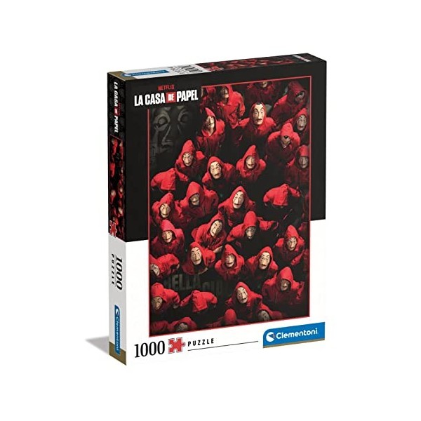 Clementoni 1000pzs Does Not Apply CASA De Papel/Money Heist 1000 pièces, Fantaisie, Film, Puzzle Netflix, Divertissement pour