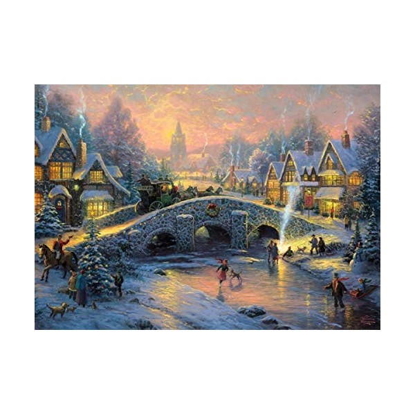 Schmidt - 58450 - Puzzle Classique - Village en Hiver