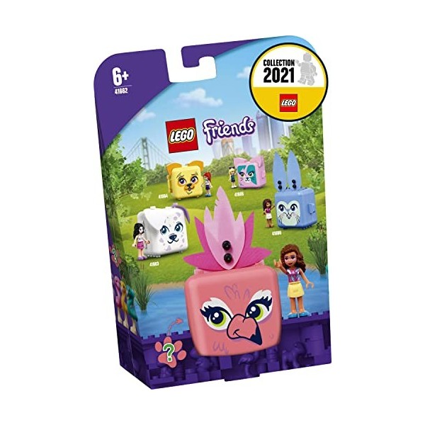 LEGO 41662 Friends Le Cube Flamant Rose d’Olivia