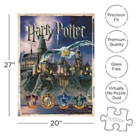 Aquarius Harry Potter Hogwarts 1000 piece jigsaw puzzle nm 