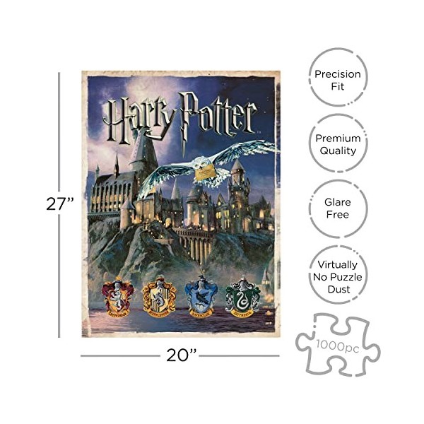 Aquarius Harry Potter Hogwarts 1000 piece jigsaw puzzle nm 