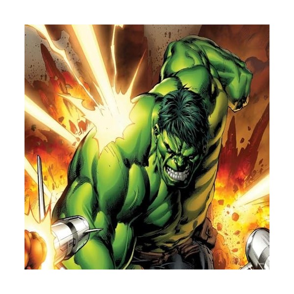 Grandi Giochi Marvel Avengers Hulk Puzzle lenticulaire Horizontal avec 500 pièces incluses et Emballage avec Effet 3D-PUA0500