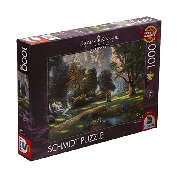 Schmidt Spiele- Thomas Kinkade, Esprit, Voie de la Foi, Puzzle de 1000 pièces, 59677, Multicolore