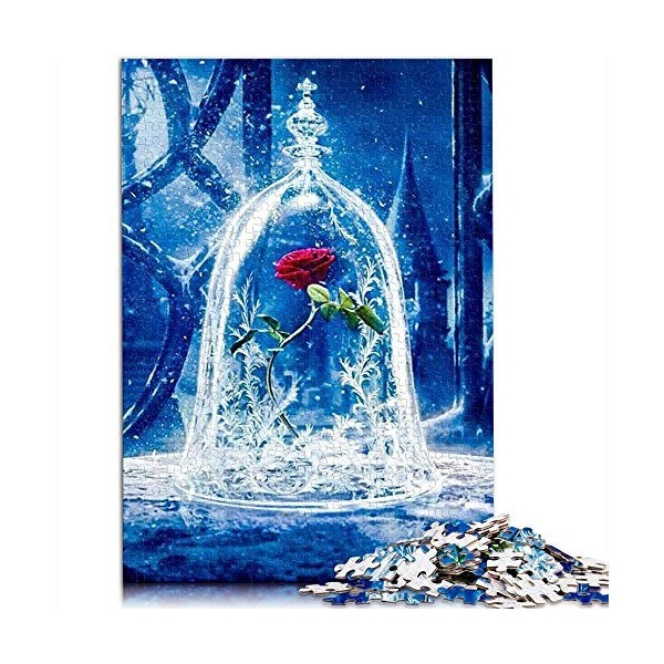 Visionpz Puzzles pour Adultes 1000 pièces La Belle et la Bête Casse-tête de défi cérébral Art Puzzle Cadeau personnalisé de P