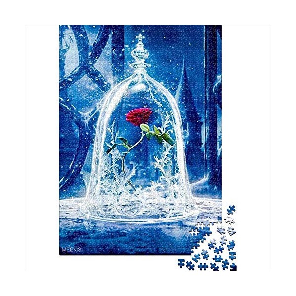 Visionpz Puzzles pour Adultes 1000 pièces La Belle et la Bête Casse-tête de défi cérébral Art Puzzle Cadeau personnalisé de P