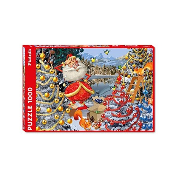 Piatnik- Puzzle 1000 pièces « Décorations de Noël » de Francois Ruyer, 5544