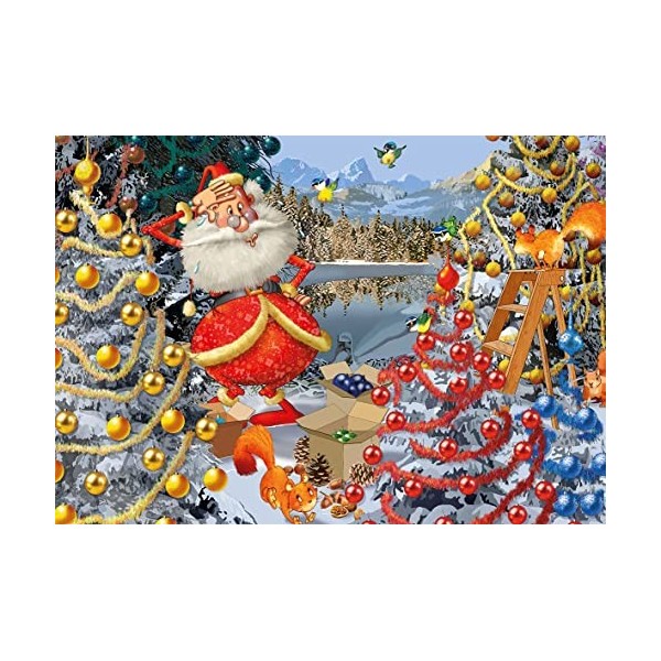 Piatnik- Puzzle 1000 pièces « Décorations de Noël » de Francois Ruyer, 5544