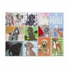 Talking Tables- Puzzle 1000 pièces pour Chien illustrés avec Affiche et fiche-questionnaire Assortis danniversaire, Cadeaux 