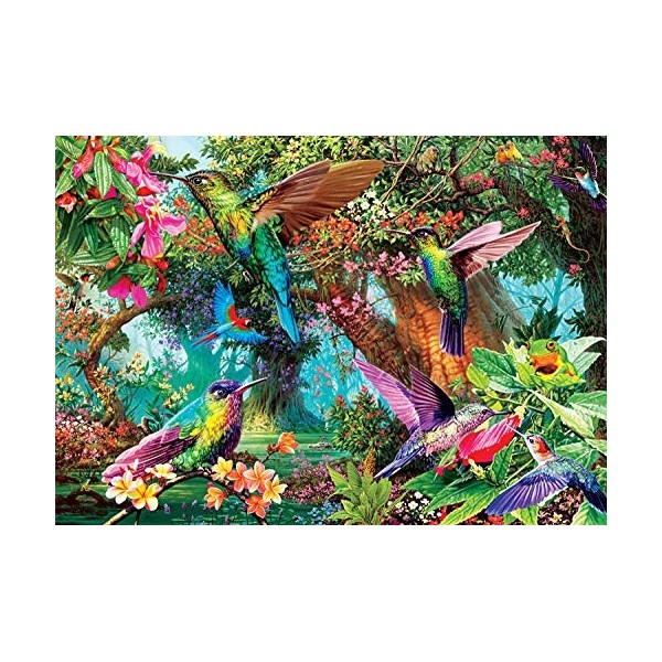 Buffalo Games - Jardin colibri – Puzzle de 500 pièces avec images cachées, vert