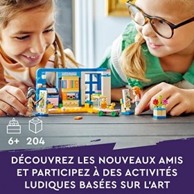 LEGO Friends 41739 La Chambre de Liann, Jouet de Maison Mini-Poupées 2023 Liann & Autumn, sur Le Thème de lart, à Collection