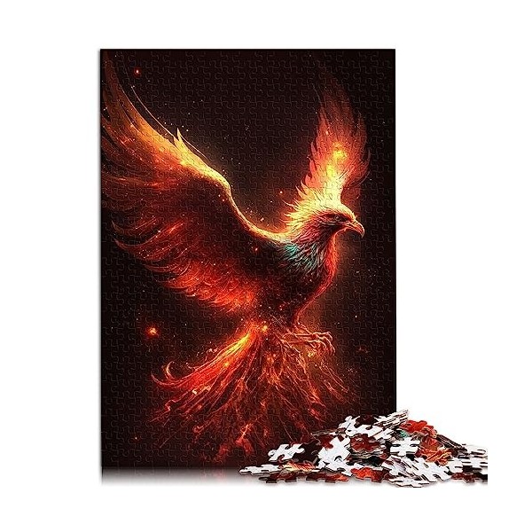 Puzzle Fiery Phoenix Puzzle 500 pièces Puzzles en Bois pour Adultes et Enfants à partir de 12 Ans Adultes Puzzles Cadeaux 19,