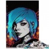 Puzzles Emo Girl pour Adultes et enfantsPuzzles en Bois pour Adultes 500 Puzzle Éducatif Soulagement du Stress Jouet Puzzle19