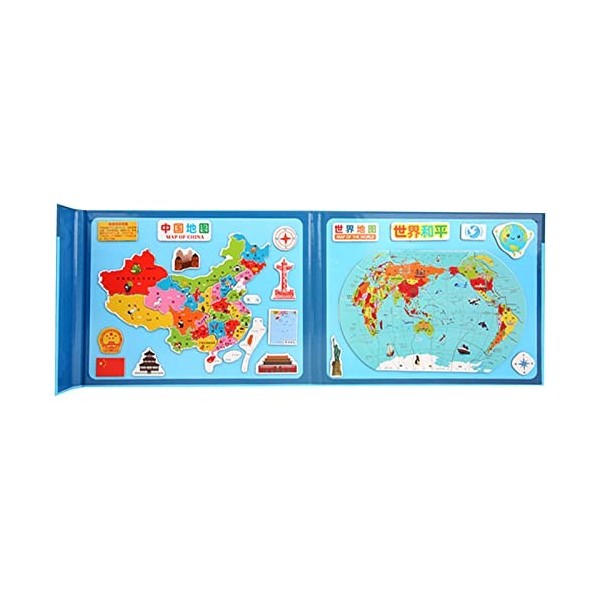 KSHSAA Puzzle de Carte du Monde pour,Puzzle de Carte du Monde | Jouets éducatifs pour,Puzzle de Carte Chinoise, Puzzle de Car