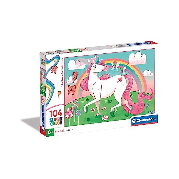 Clementoni - Puzzle - Unicorno Brilliant - 104 Pièces- 27109