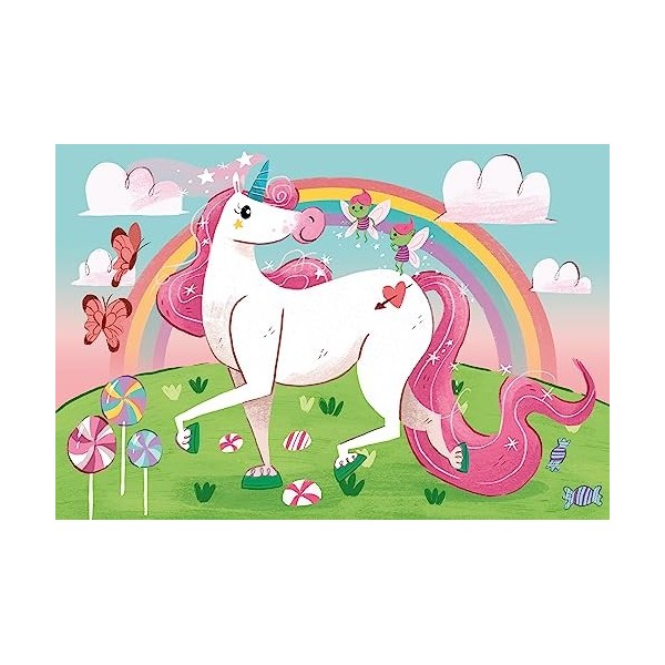 Clementoni - Puzzle - Unicorno Brilliant - 104 Pièces- 27109