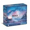 Clementoni 500pzs Does Not Apply Peace Light Blue 500 pièces, paysages, Puzzle Relaxant, Divertissement pour Adultes-fabriqué