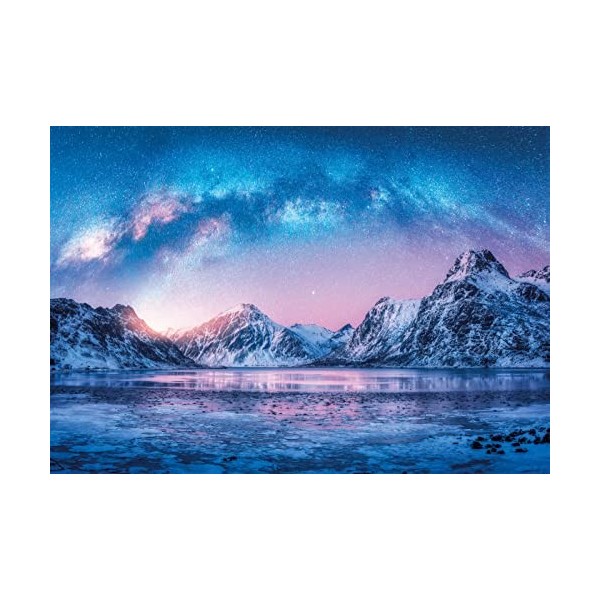 Clementoni 500pzs Does Not Apply Peace Light Blue 500 pièces, paysages, Puzzle Relaxant, Divertissement pour Adultes-fabriqué