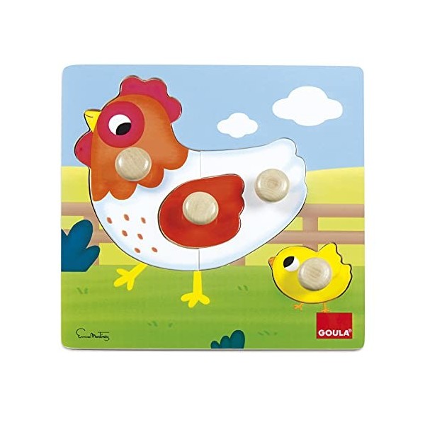 Goula - 53052 - Puzzle Poule 22x22cm 